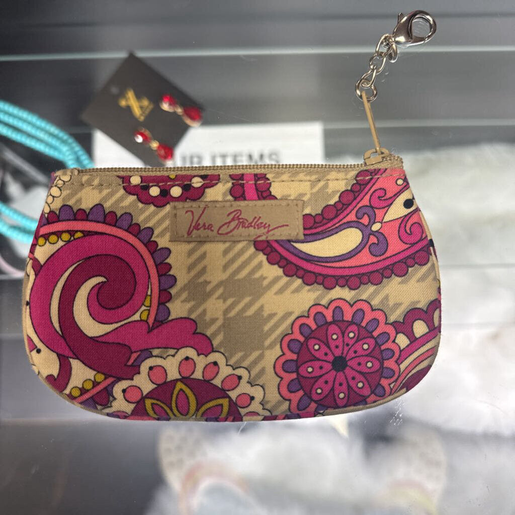 Vera Bradley zip coin purse id window Retired Paisley Meets Plaid