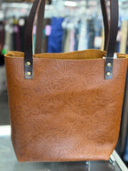 Portland Leather Meadow Tooled Leather Tote