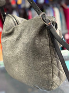 Jimmy Choo Metallic Silver Biker Boho Chain Shoulder Bag