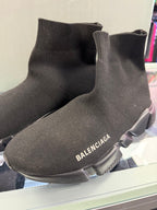 7/38 Balenciaga Speed 2.0 All Black Sneakers