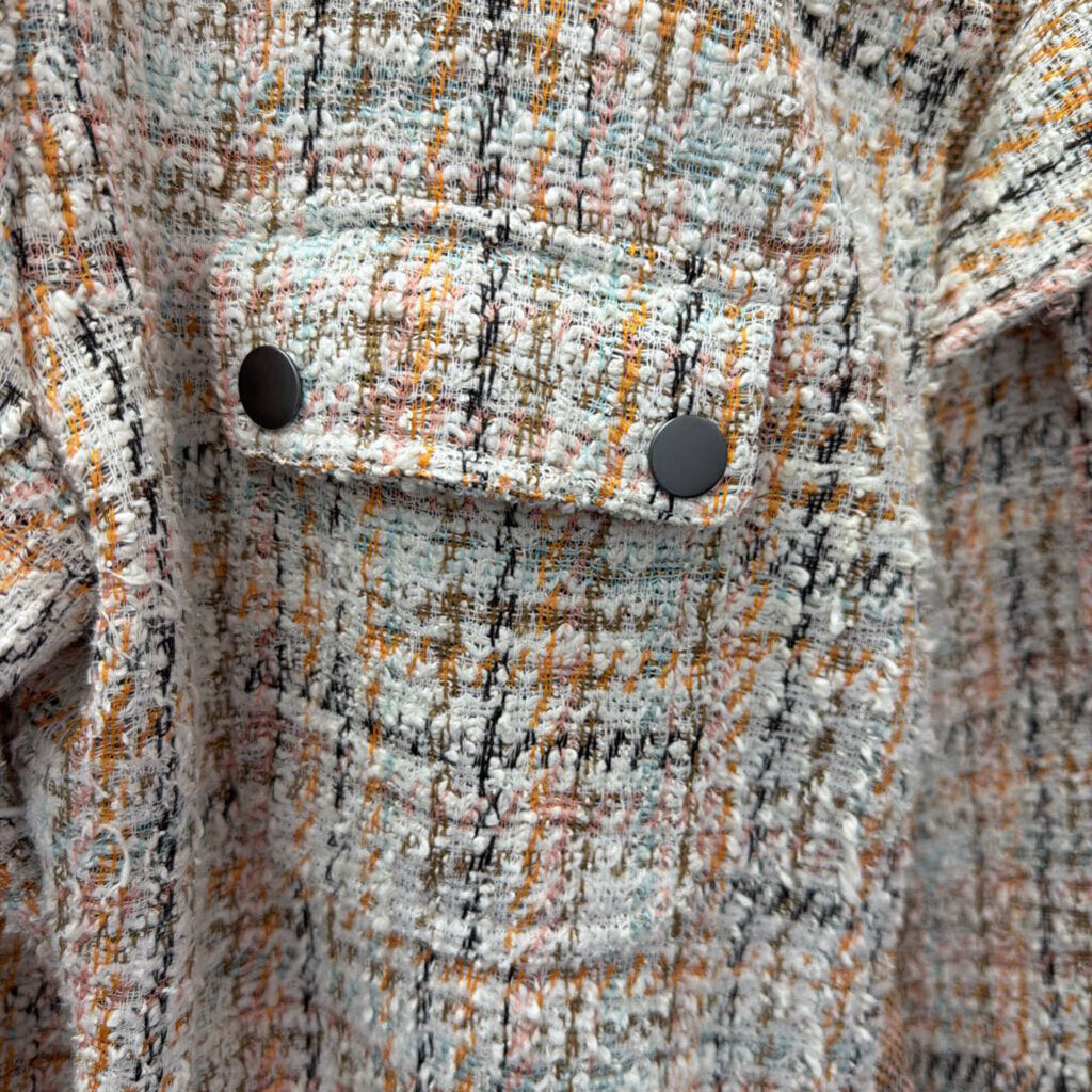 LG L/S Femme Plaid Stips Jacket