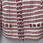 LG (12) Striped Fringe tweed Blazer