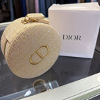 Dior Gold Glitter Travel Jewelry Box