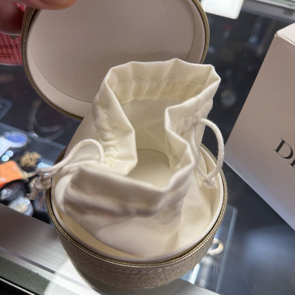 Dior Gold Glitter Travel Jewelry Box