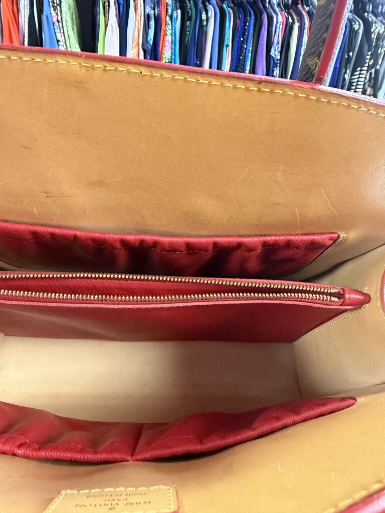 Louis Vuitton X Christian Louboutin Monogram Iconoclast Calf Hair Studs Satchel