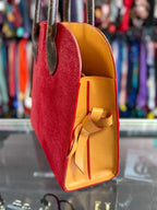 Louis Vuitton X Christian Louboutin Monogram Iconoclast Calf Hair Studs Satchel