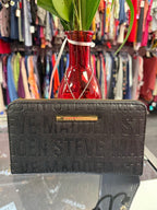Steve Madden Embossed Logo Long Wallet