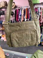 Rosetti Shoulder Bag Faux Leather Dbl Zip
