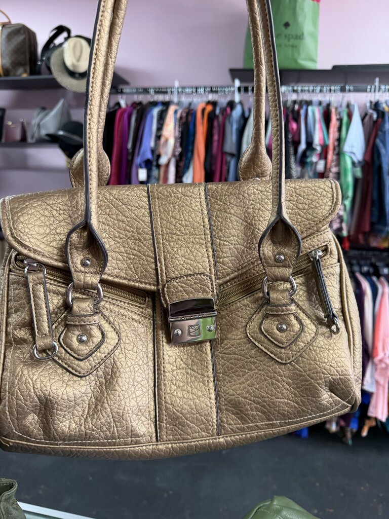 Rosetti Shoulder Bag Faux Leather Dbl Zip