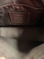 Coach Lora Carryall Shoulder Bag Tote Black Leather Suede Preppy Classic 89486