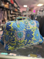 Vera Bradley Large Cotton Travel Duffel Bag Doodle Daisy Pattern