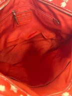 Coach Badlands Floral City Zip Close Tote Coated Canvas