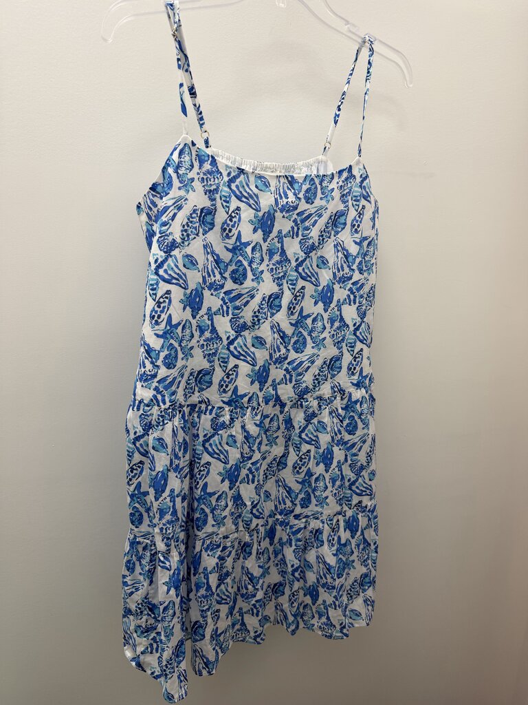 LG Lilly Pulitzer Alessia Cotton Dress Shell Collector Print