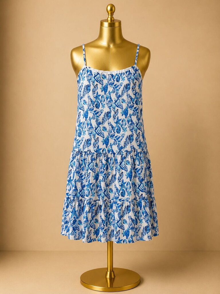 LG Lilly Pulitzer Alessia Cotton Dress Shell Collector Print
