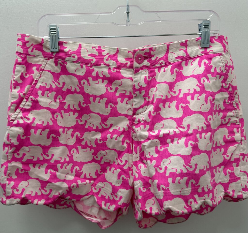 10 Lilly Pulitzer Pink Elephant Buttercup Scallop Hem Shorts