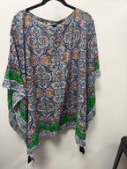 MD/LG Beach Tunic Cover up Caftan Sz M/L Cotton Silk