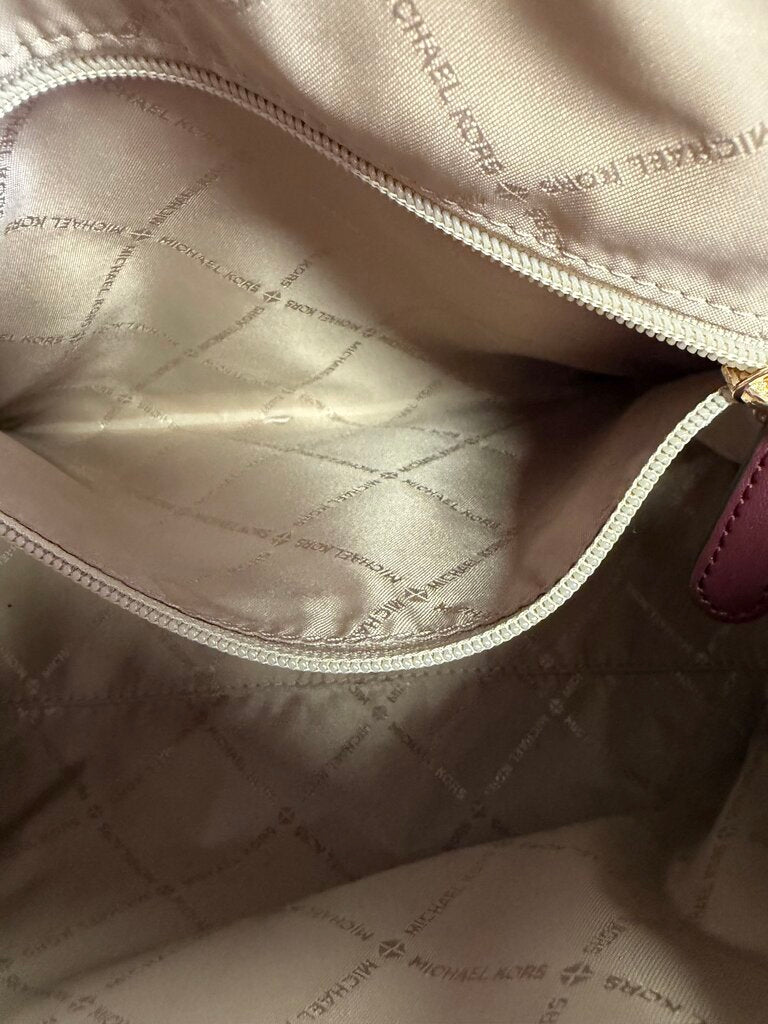 Michael Kors Jet Set Travel Medium Jacquard Logo Duffle Priced for Missing Long Strap