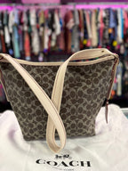 Coach 35092 Canvas Signature Hobo Bag