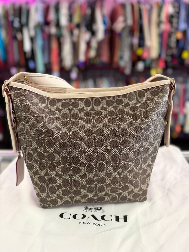 Coach 35092 Canvas Signature Hobo Bag