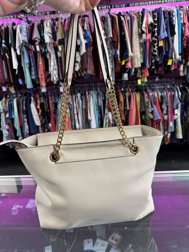 Michael Kors Jet Set Pebbled Leather Chain Strap Tote