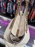 Michael Kors Jet Set Pebbled Leather Chain Strap Tote