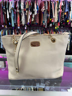 Michael Kors Jet Set Pebbled Leather Chain Strap Tote