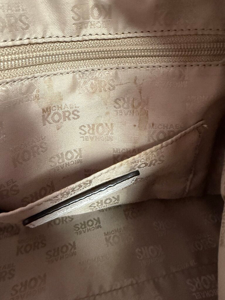 Michael Kors Jet Set Pebbled Leather Chain Strap Tote