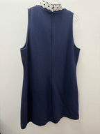 XL Lilly Pulitzer Callista White Embroitdery Neckline Shift Sleeveless Dress