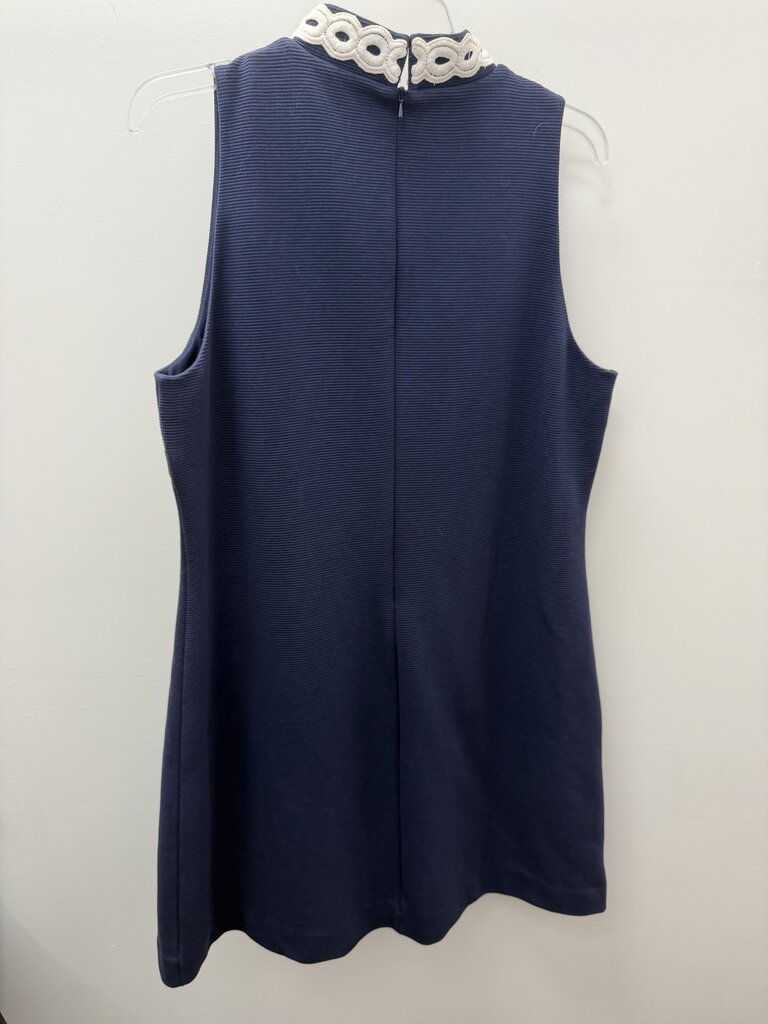 XL Lilly Pulitzer Callista White Embroitdery Neckline Shift Sleeveless Dress