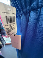 XL S/S NWT Halter Neck L/S Solid Cinch Waist Mini Calypso Dress