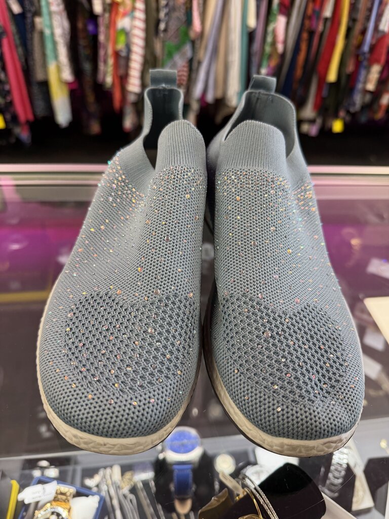 10 Knit Rhinestone Sock Sneaker