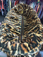 Betsy Johnson X Marks the Spot Be Mine Quilted Puff Leopard Tote