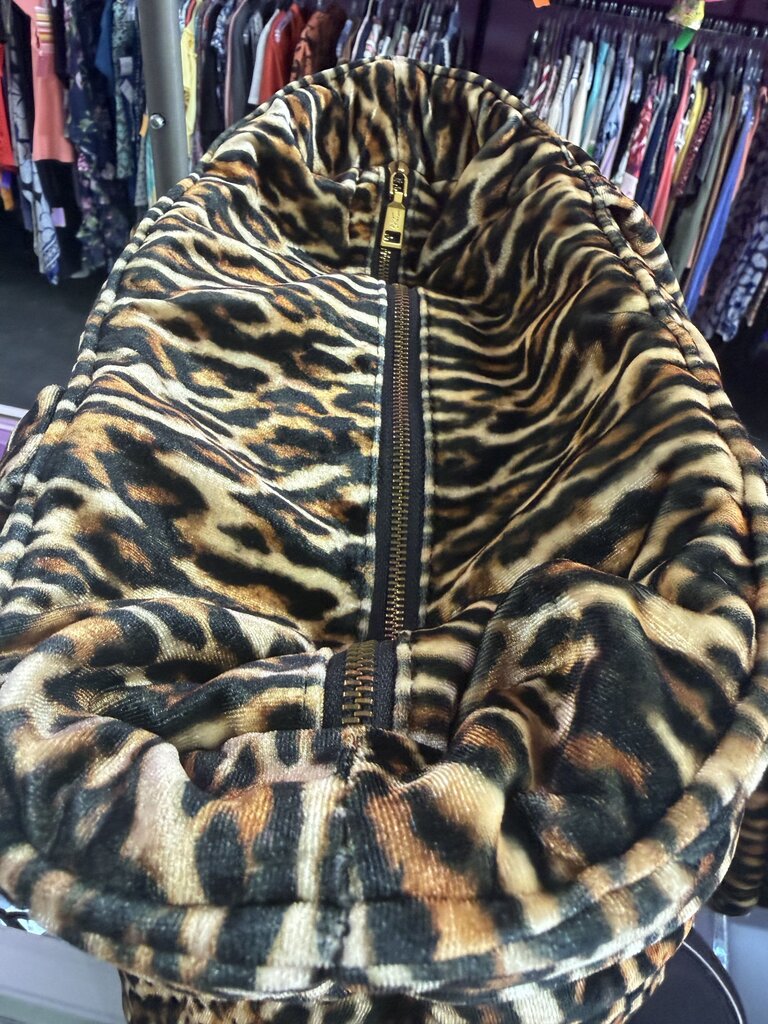 Betsy Johnson X Marks the Spot Be Mine Quilted Puff Leopard Tote