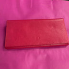 Pink Pebbled Bifold Snap Close Wallet