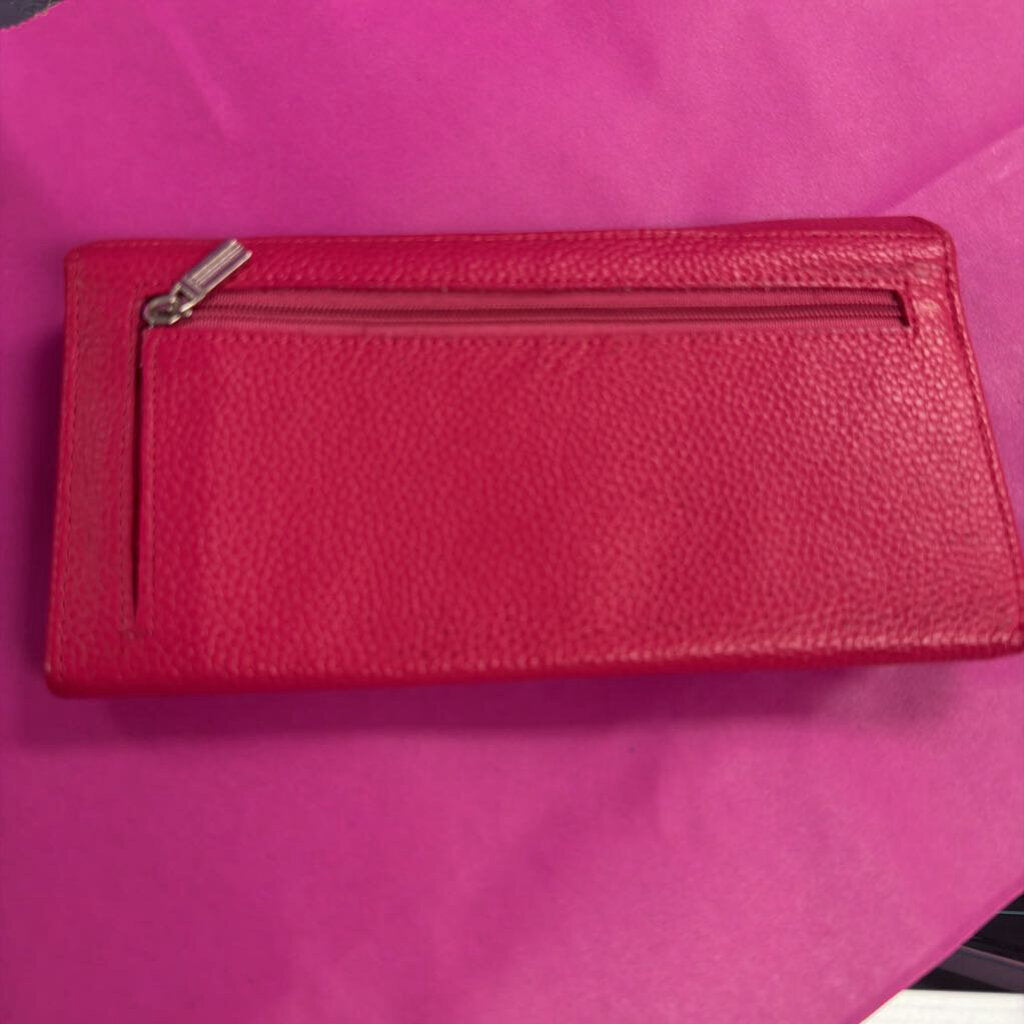 Pink Pebbled Bifold Snap Close Wallet