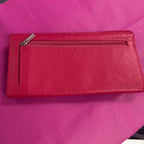 Pink Pebbled Bifold Snap Close Wallet