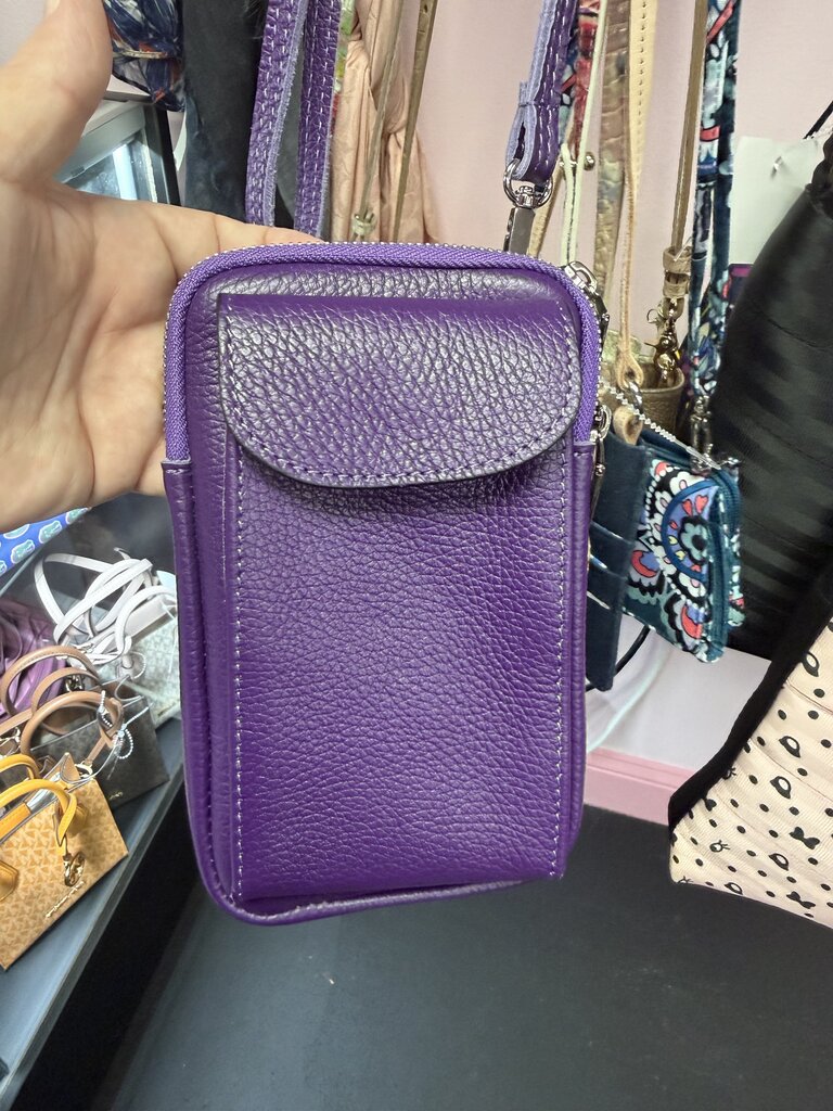 Palermo Italian Leather Cellphone Crossbody