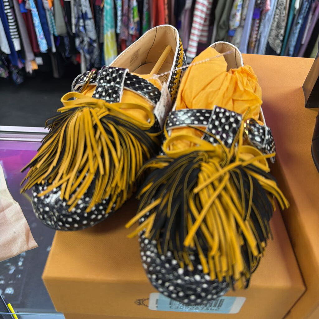 6/37 Tod's Fringe Dotted Mary Jane Driving Shoe