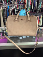 Kate Spade Bristol Drive Loden Satchel Ostrich Embossed Leather