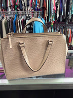 Kate Spade Bristol Drive Loden Satchel Ostrich Embossed Leather