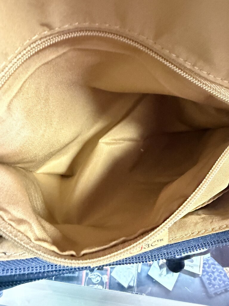 Multi Sac Nylon Leather Spotted Backpack