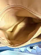 Multi Sac Nylon Leather Spotted Backpack