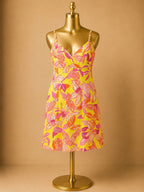 6 Lilly Pulitzer VTG Pacific Wing Parrot Slip Vacation Spring Dress Pink