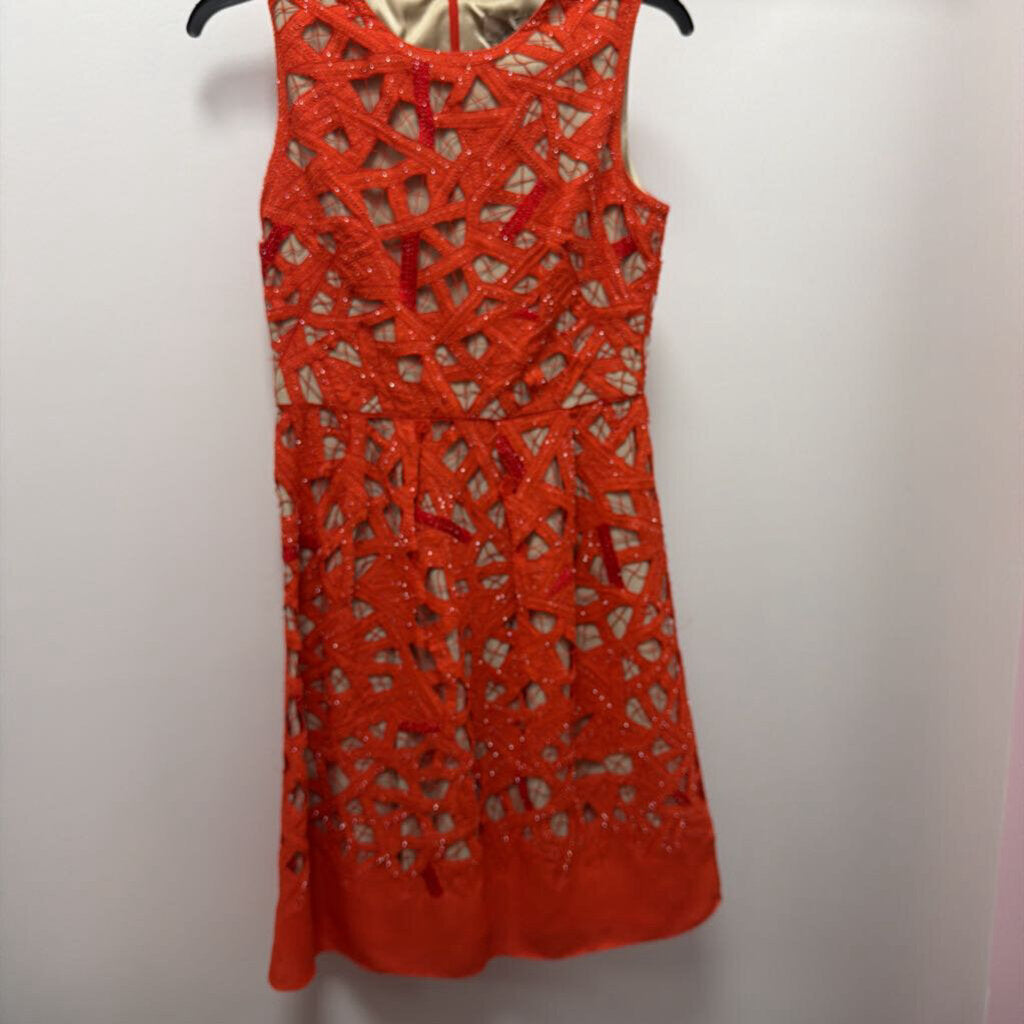 10 Lela Rose women’s Corded Laser cut Sheath Dress