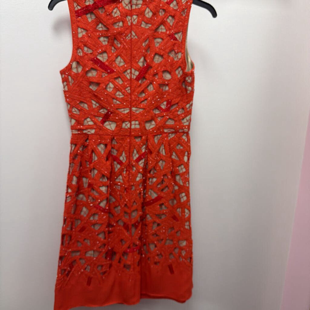 10 Lela Rose women’s Corded Laser cut Sheath Dress