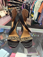 7 Clavin Klein Leather Dotted Calf Hair Pump
