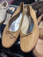 9.5 J Crew Straw Woven Ballet Flat