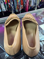 9.5 BP Faux Leather Blaire Loafer with Gold Chain Detail