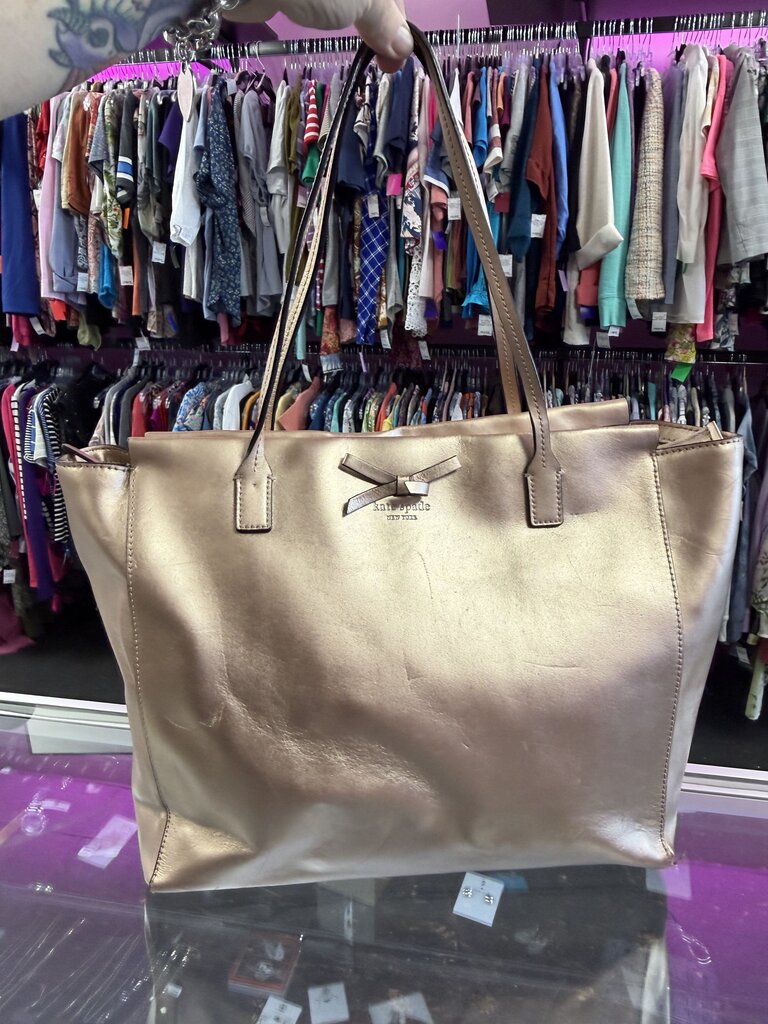 Kate Spade Sawyer Street Taden Metallic Tote