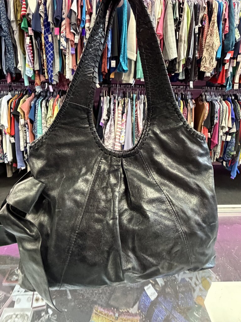 Talbot's Leather Woven Detail Bow Hobo